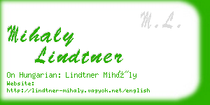 mihaly lindtner business card